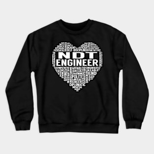 Ndt Engineer Heart Crewneck Sweatshirt